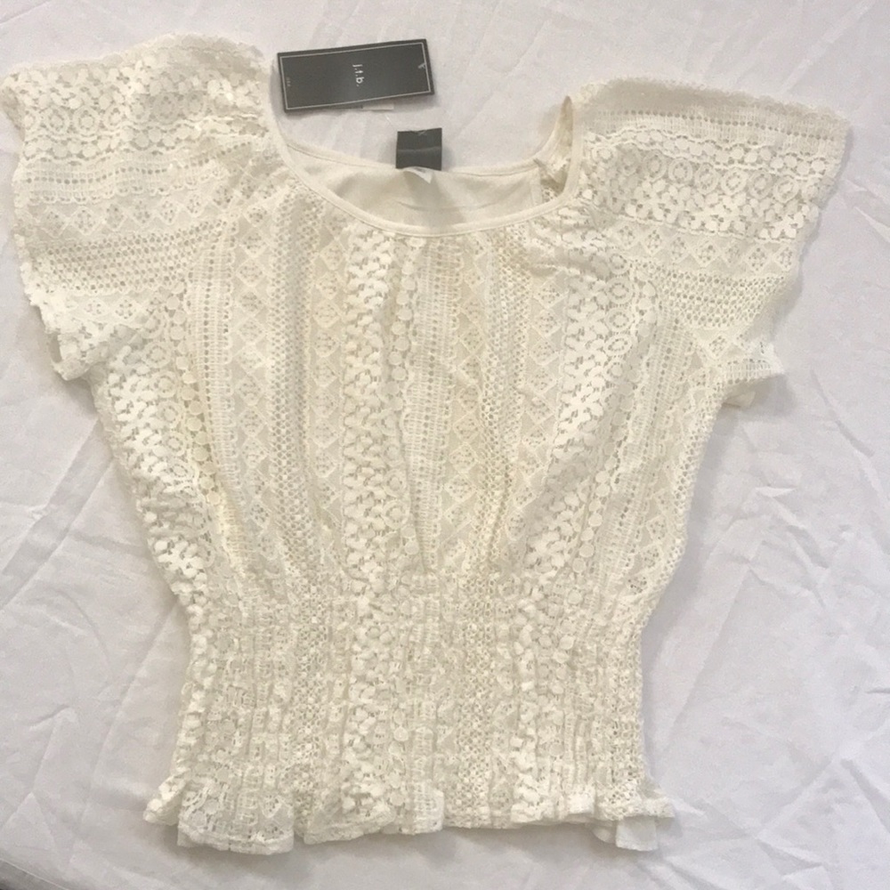 NWT J.T.B. Lace Top